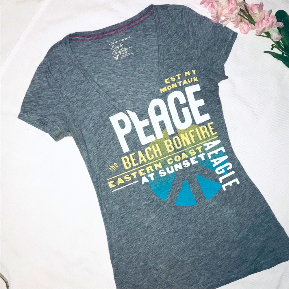 AE Graphic V-Neck Tee